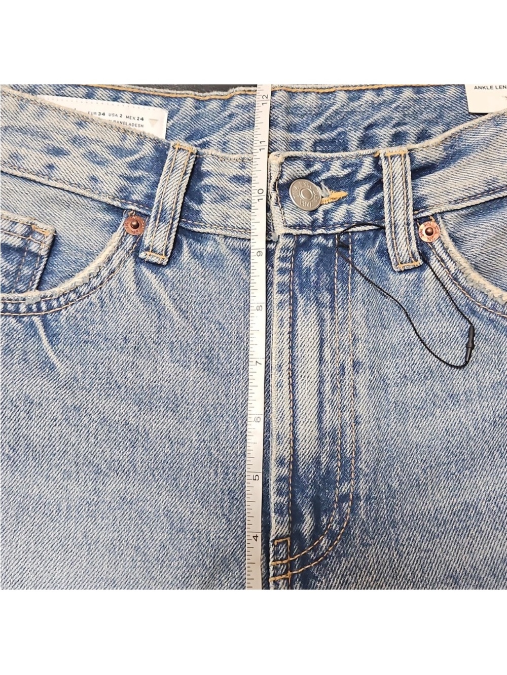 NWT Zara  Relaxed Ankle Length Jeans - Picture 6 of 7